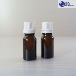 Botol Kaca Amber 10 Ml Tebal-Filler Putih