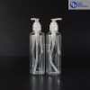 Botol Pump 250 ml-Bening-Tutup Transparan