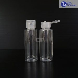 Botol Fliptop 100 ml RF-Tutup Transparan