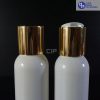 Botol Pet Disctop 100 ml Putih - Tutup Gold Chrome (2)