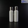 Botol Disctop 100 ml Putih-Tutup Silver Chrome