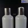 Botol Pet Disctop 250 ml Putih - Tutup Silver Chrome (2)
