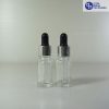 Botol Pipet Tebal 10 Ml Bening–Ring Silver Karet Hitam