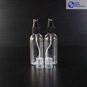Botol Spray 60 ml Bening-Tutup Hitam