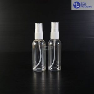 Botol Spray 60 ml Bening-Tutup Putih