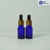 Botol Pipet 10 ml Biru-Ring Gold Karet Hitam