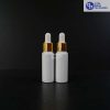 Botol Plastik Pipet 20 ml Putih-Ring Gold Karet Putih