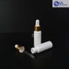 Botol Plastik Pipet 20 ml Putih Ring Gold Karet Putih (2)