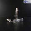 Botol Plastik Pipet 30 ml Bening Ring Silver Karet Putih (4)