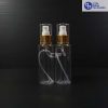 Botol Pump treatment 100 ml RF bening - tutup Gold