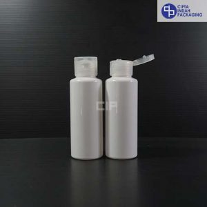 Botol Fliptop 100 ml RF Putih-Tutup Natural