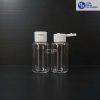 Botol Fliptop Bening 60 ml Tubular-Tutup Putih